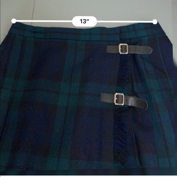 Ralph Lauren Blue and Green Plaid Mini Skirt - Picture 4 of 8